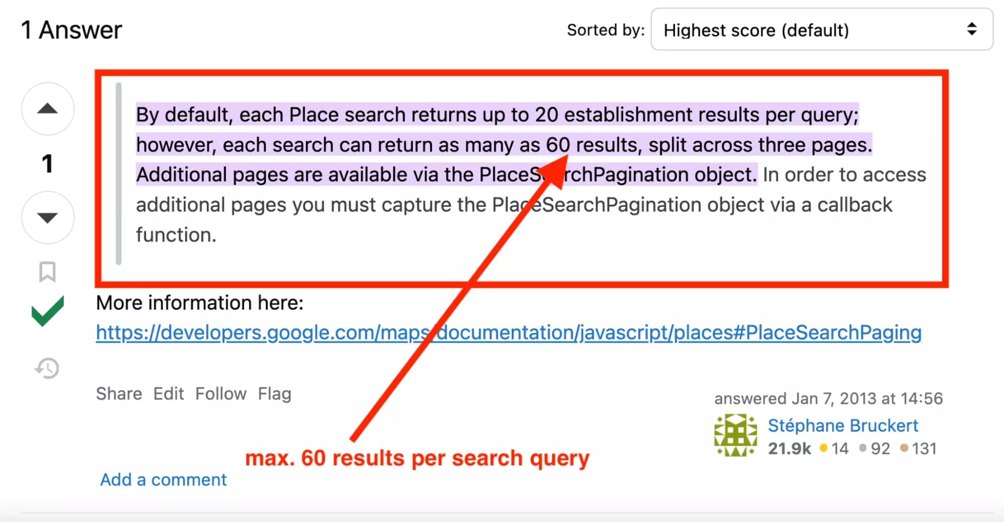 hard display limit on google maps official api.png