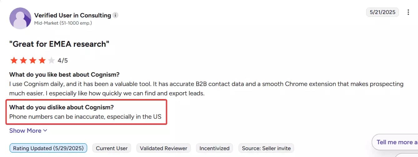 Top 10 B2B data providers - Features image12